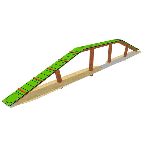 Trimm-Dich-Pfad / Agility - DUAGCP-03 - DEPORTES URBANOS - für Hundepark / Laufbrücke / maßgefertigt