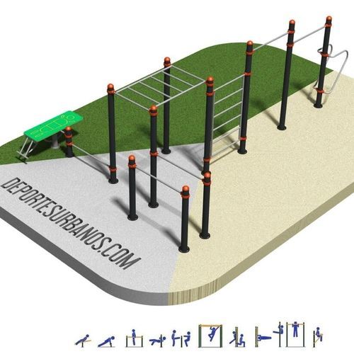 Street Workout Park / für Schulen - DUCG-2010 - DEPORTES URBANOS - für Sportvereine / für städtische Bereiche / Dips
