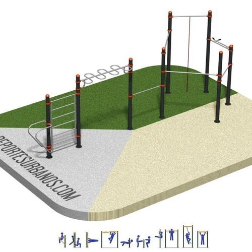 Street Workout Park / für öffentliche Bereiche - DUCG-2009 - DEPORTES URBANOS - für Sportanlage / für Universität / Pressbank