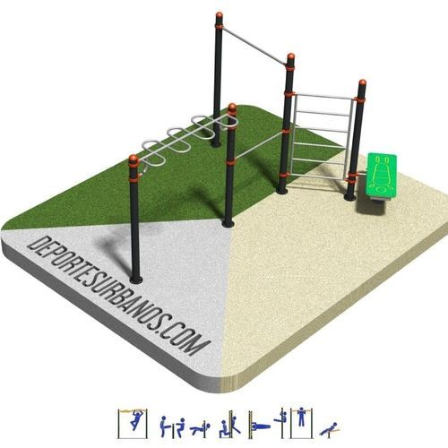 Street Workout Park / für Schulen - DUCG-2004 - DEPORTES URBANOS - für Sportvereine / für städtische Bereiche / Dips