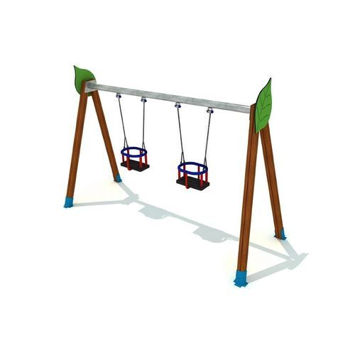 Gummi-Schaukel - CLDU-002 - DEPORTES URBANOS - Stahl / EPDM / Elastomer