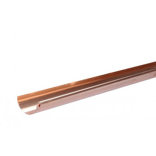 Kupferregenrinne - G162MCUIV - Brico-Toiture - halbrund