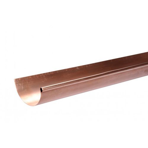 Kupferregenrinne - G252MCUIV - Brico-Toiture - halbrund
