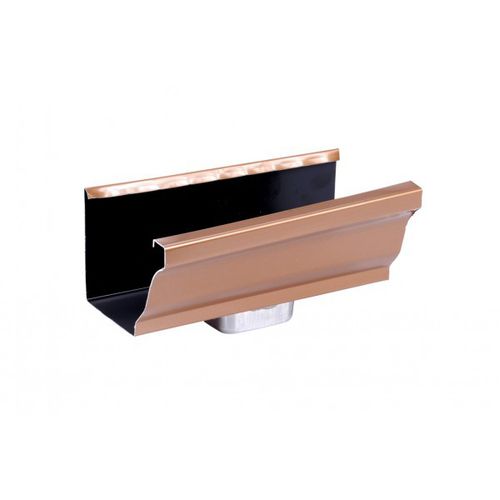 Regenrinne aus vorlackiertem Aluminium - NF300-MIEL - Brico-Toiture - quadratisch