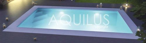 Platten-Schwimmbecken - DOOPLEX - AQUILUS PISCINES - für Außenbereich / erdverlegt / Stahl