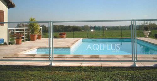 Schutzabsperrung - AQUILUS PISCINES - feststehend / Glas / für Pool