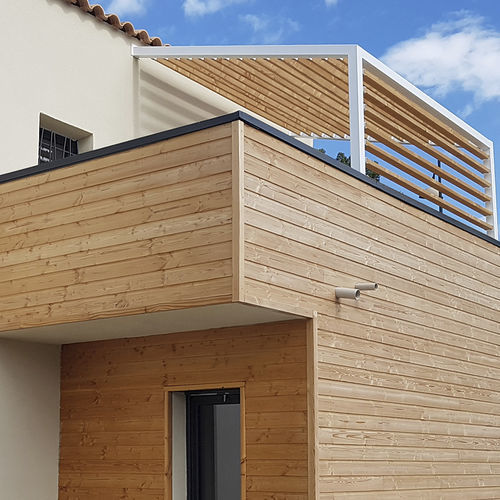 Stahl-Abdeckplatte - ARALTEC - Aluminium / für Dachterrasse