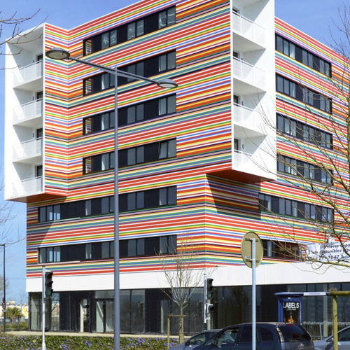 Paneel-Fassadenverkleidung - MURALYS® - ArcelorMittal Building Solutions - Stahl / glatt / vorlackiert
