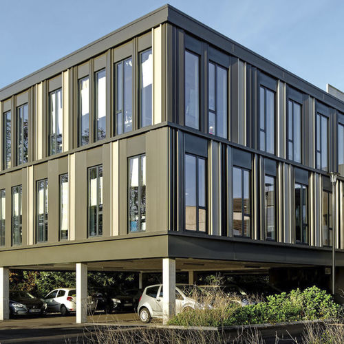 Fassadenverkleidung aus Lamellen - CRESCENDO® - ArcelorMittal Building Solutions - Aluminium / Stahl / aus lackiertem Stahl