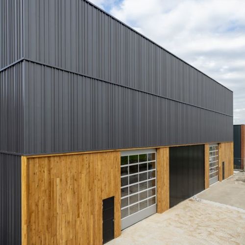 Paneel-Fassadenverkleidung - HAIREXCEL® - ArcelorMittal Building Solutions - Stahl / galvanisiertem Stahl / polyurethanbeschichtet