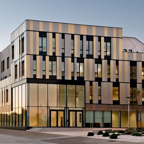Paneel-Fassadenverkleidung - INTENSE ANTIGRAFFITI  - ArcelorMittal Building Solutions - galvanisiertem Stahl / Dekorputz / PVDF