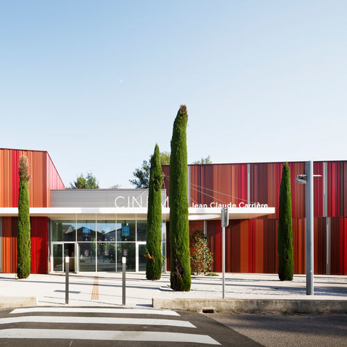 Folie-Fassadenverkleidung - CRENEO - ArcelorMittal Building Solutions - Stahl / Aluminiumprofil / vertikal