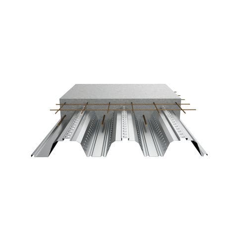Verbund-Zwischendecke - Cofraplus® 80 - ArcelorMittal Building Solutions - Fertigbau / galvanisiertem Stahl