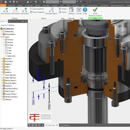 Projektplanungssoftware - INVENTOR TOLERANCE - Autodesk - Analyse und Simulation / CAM / für Stahlkonstruktion