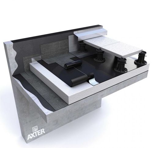 Asphaltabdichtung für Dachterrasse - FORCE DALLE JAD - AXTER - selbstklebend