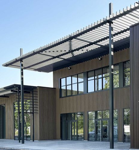 Paneel-Fassadenverkleidung - ONWOOD - ATELIERS 3S - Stahl / vertikal / horizontal