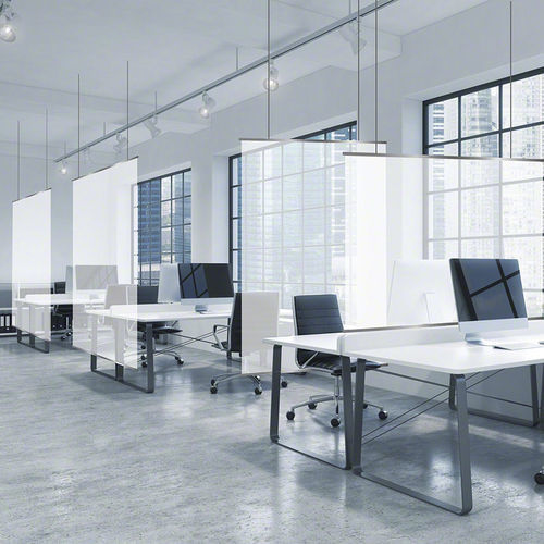 Zerlegbare Trennwand - MICROSORBER® - BARRISOL - für professionellen Einsatz / Büro / gerade