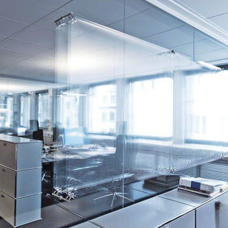 Segeltuch-Spanndecke - MICROSORBER® - BARRISOL - für Büro / für Pool / für den Innenraum