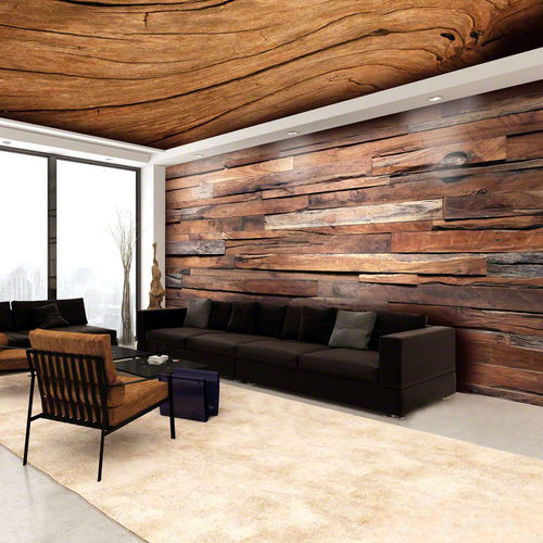 PVC-Spanndecke - WOOD EFFECT® - BARRISOL - Segeltuch / für Wohnbereich / für Wand