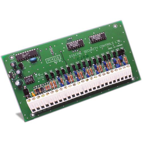 Steuerungsmodul für Hausautomationssystem - PC4216 - Digital Security Controls - DIN-Schiene / IP / für den Innenraum