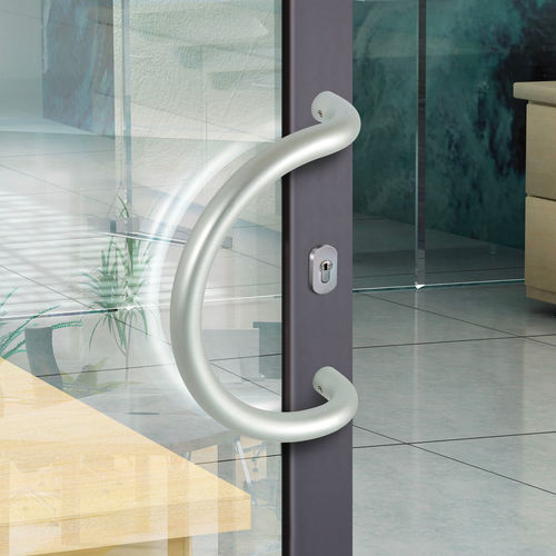 Stoßgriff für Pendeltür - PG - Vachette - anodisiertes Aluminium / lackiertes Aluminium / modern