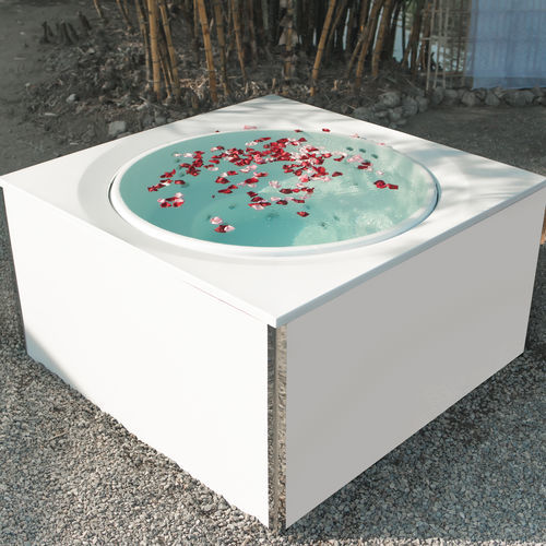 Whirlpool zum Aufstellen - Cocoon ST  - Swiss Thai Water Solution Co.,LTD - quadratisch / Sechssitzer / Viersitzer