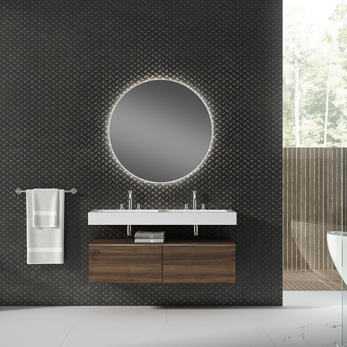 Wandhängender Waschtisch-Unterschrank - ELEMENT  - Visobath - Laminat / modern / ohne Tür