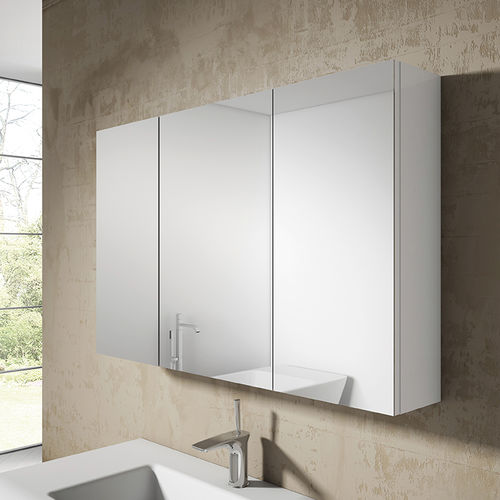 Moderne Badezimmerschrank mit Spiegel - PRISMA  - Visobath - für Privatgebrauch / Glas / hoch