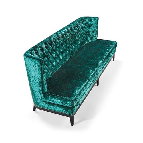 Chesterfield-Sofa - VSF652 - Voila Spanish Furniture S.L. - Stoff / grün / Massivholz