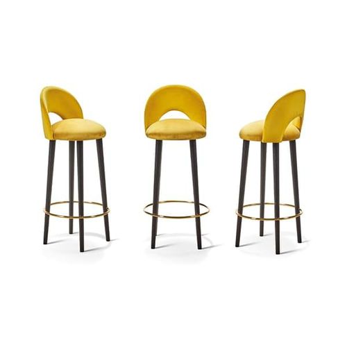 Klassischer Barstuhl - VCH420 - Voila Spanish Furniture S.L. - für den Innenraum / Stoff / Gestell aus Holz
