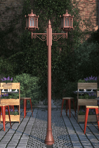 Garten-Lichtmast - ERIDANI - Light34 Lighting - klassisch / Aluminium / LED