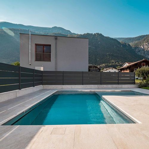 Platten-Schwimmbecken - Piscine inox Talya - maßgefertigt / für Außenbereich / erdverlegt
