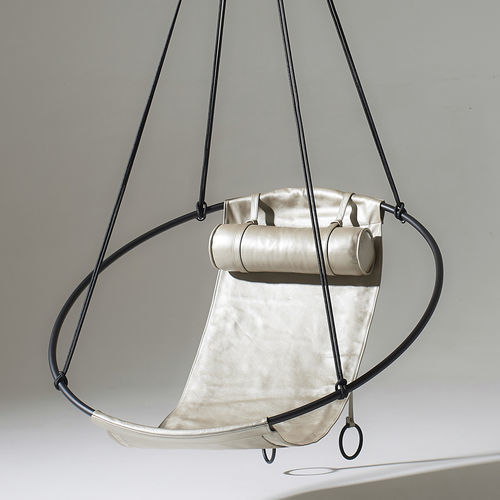 Moderner Hängender Stuhl - SLING SOFT LEATHER - Studio Stirling - für Terrasse / für den Innenraum / Leder