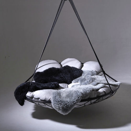 Hängender Sessel - BIG BASKET - Studio Stirling - modern / Stoff / Stahl