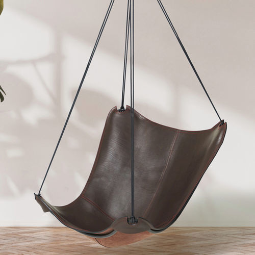 Hängender Sessel - SLING BUTTERFLY - Studio Stirling - modern / Leder / Stahl