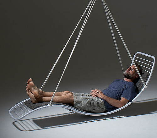 Hängender Sessel - POD - Studio Stirling - modern / Stahl / Stahl