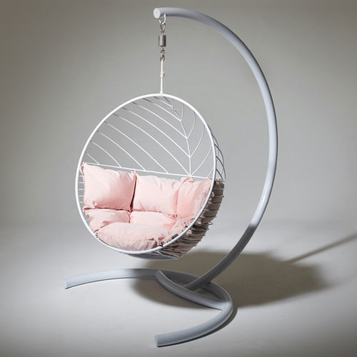 Sessel mit Kissen - HALF CIRCLE GOOSENECK - Studio Stirling - modern / Stoff / Stahl
