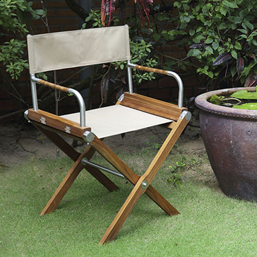 Moderner Gartenstuhl - COCKPIT  - Beltempo USA - für Außenbereich / Edelstahl / Acrylgewebe