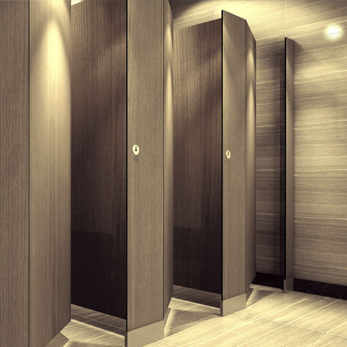 Sanitärkabine für Dusche - DEBO-TP-02 - DEBO - HPL / für öffentliche Einrichtungen / feuchtebeständig
