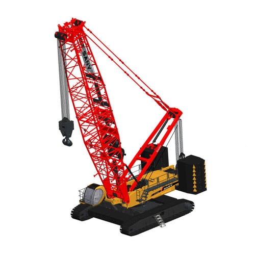 Gitterkran - SCC2800A - SANY GROUP - Ausleger / auf Raupen / für Materialumschlag