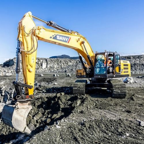 Mittelgroßer Bagger - SY305C LC - SANY GROUP - auf Raupen / für Baustelle / für Hubanwendungen