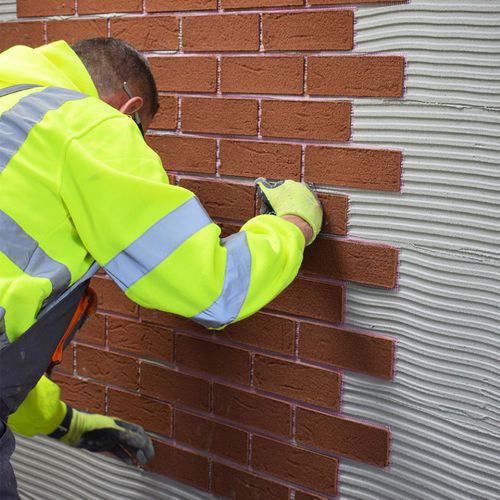 Verguss-Klebemörtel - WEBERWALL BRICK EXTERNAL  - Weber - für Mauerwerk / grau / Schnell