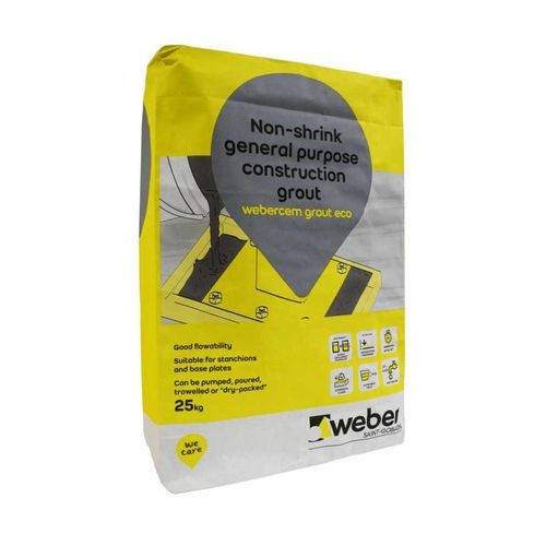 Vergussmörtel - WEBERCEM GROUT ECO - Weber - schrumpffrei / Spachtel / für Beton
