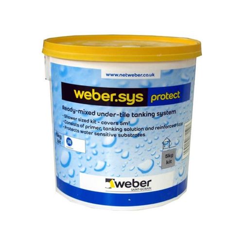 Flüssigabdichtungssystem für Wand - WEBERSYS PROTECT - Weber - für Fußboden / für Bad / für Küche