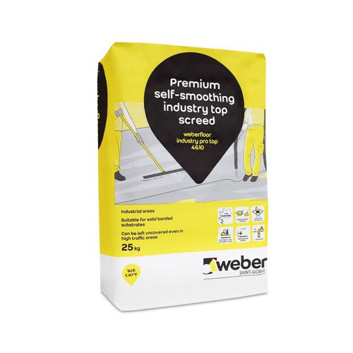 Fließestrich - WEBERFLOOR INDUSTRY PRO TOP 4610 - Weber - isolierend / Zement