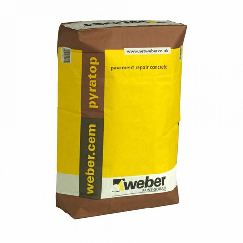 Reparaturmörtel - WEBERCEM PYRATOP - Weber - für Beton / für Zement / hydraulisch