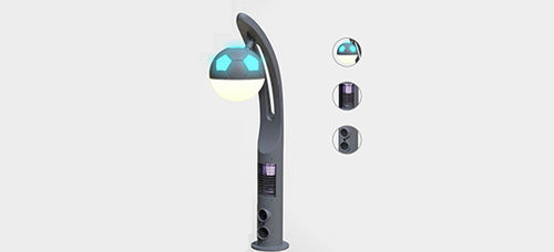 Leuchtpoller für Garten - FOOTBALL - EXC Solar Street Light Technology Co., Ltd - modern / Aluminium / Infrarot