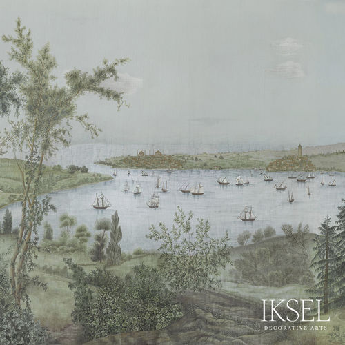 Moderne Tapete - SC136 Romantic Bosphorus - Iksel Decorative Arts - Glasfaser / Vinyl / Naturmotiv