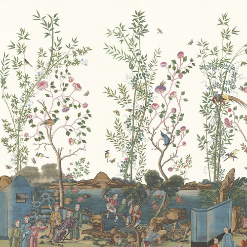 Moderne Tapete - SC109 Canton Reverie Original - Iksel Decorative Arts - Naturmotiv / Blumen / Panorama