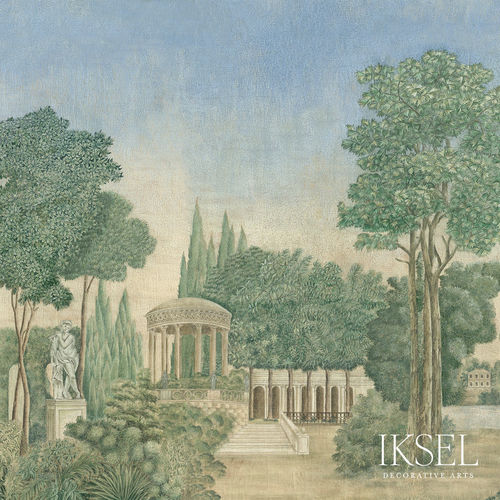Moderne Tapete - SC102 Bagatelle - Iksel Decorative Arts - Glasfaser / Vinyl / Naturmotiv